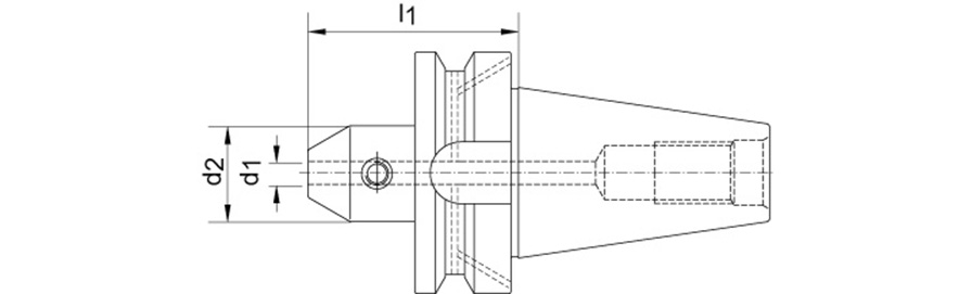 Flächenspannfutter JISB6339AD BT50 12mm A50 FORTIS