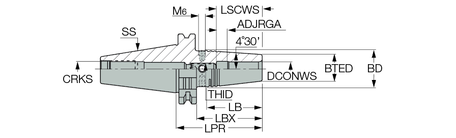 DIN69871 40 SRKIN 20X80