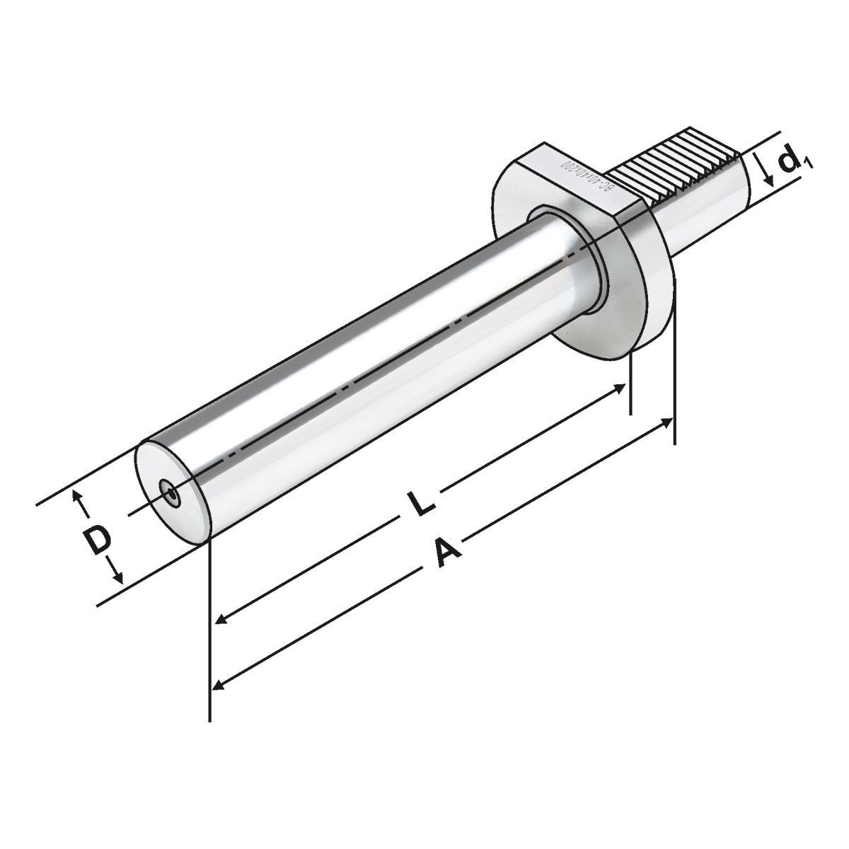 ‎Kontrolldorn VDI 40-40-200 DIN 69880 (ISO 10889)