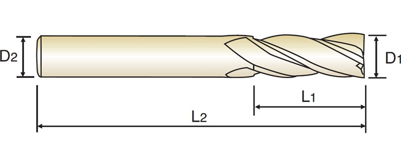 4G MILL Z=4 38° mit Schneideckenschutz, M-Helix 2X6X12X50